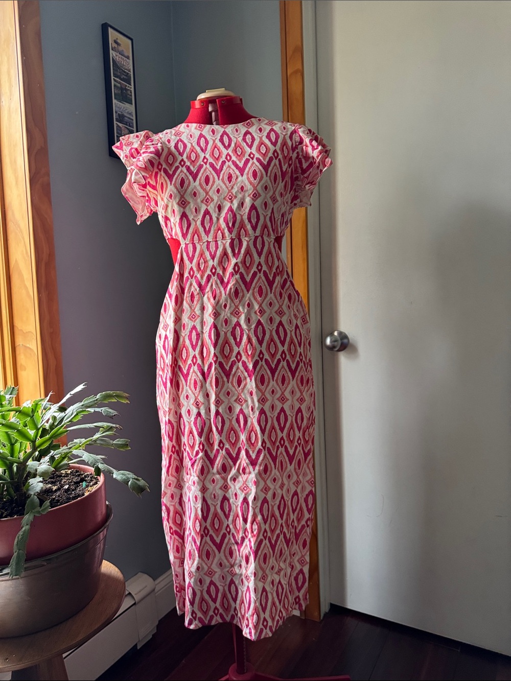 Sail to Sable Pink Patterned Maxi Dress